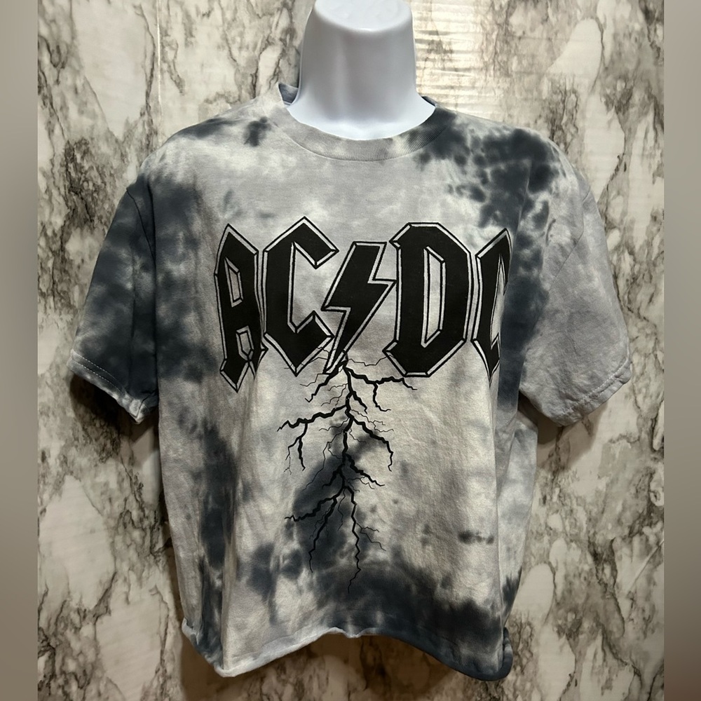 ACDC Band crop Shirt Size Medium